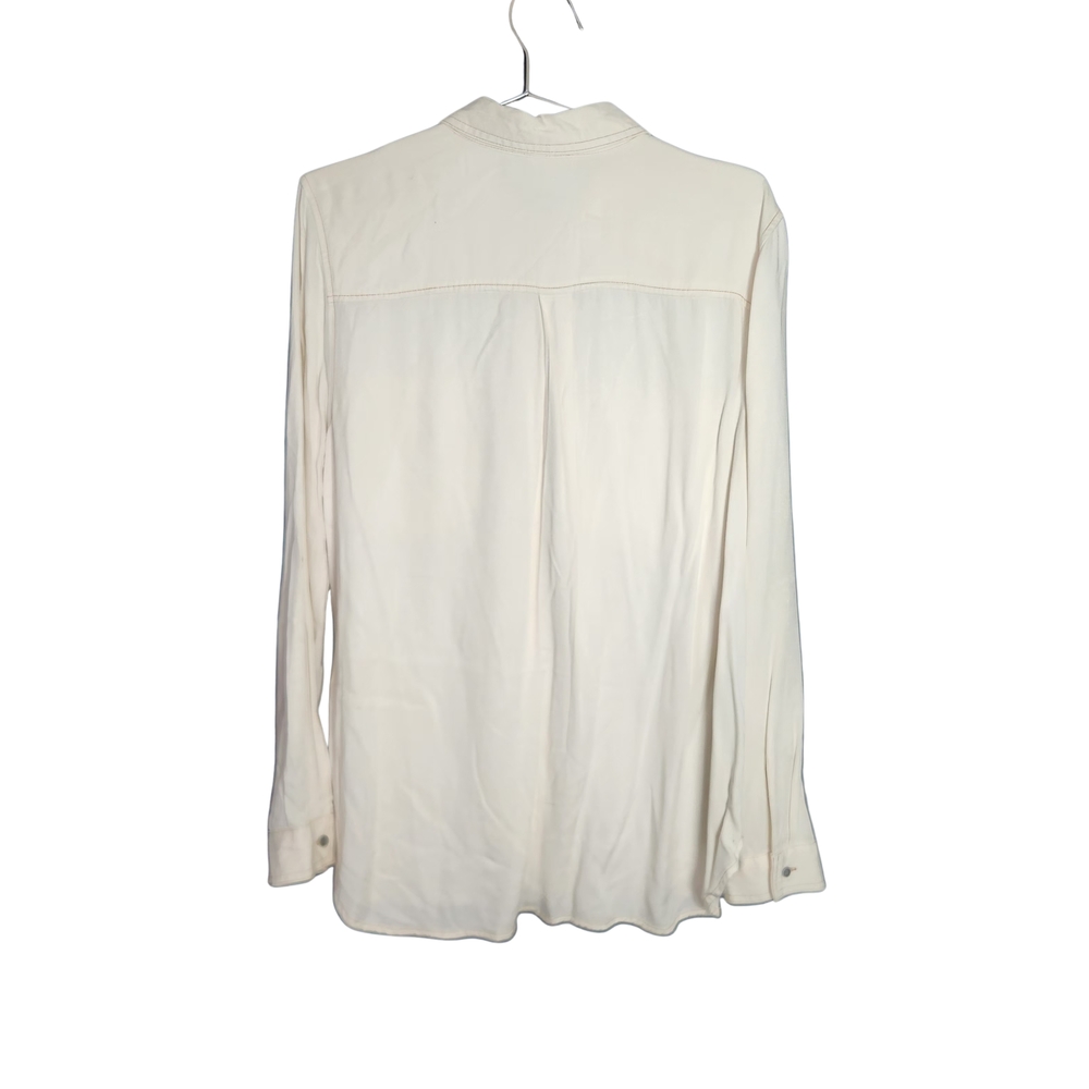a.n.a Cream Button Down Shirt - Picture 2 of 2